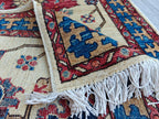 Tribal Chobi Runner 11.6x2.6 ft - Handmade Afghan Wool Rug | Rustic Hallway Carpet | Long Narrow Area Rug, Entryway Rug, Boho Home Decor