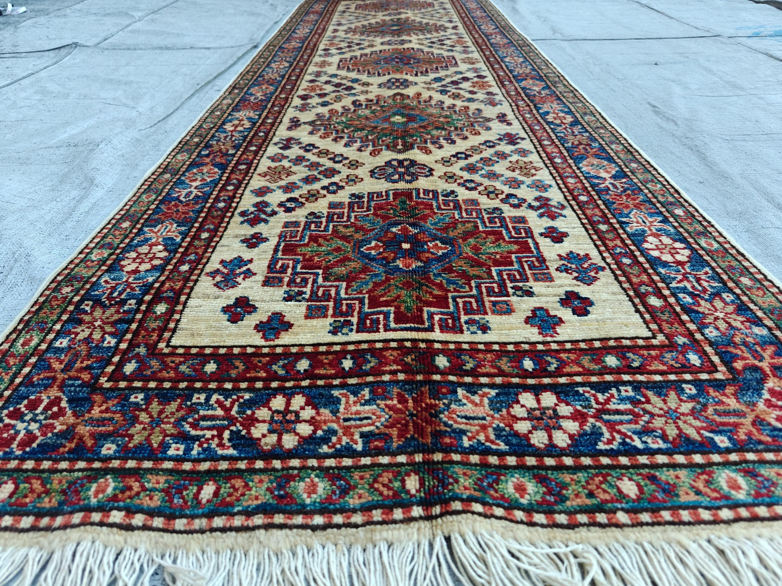 8x2 Hallway Runner- Handmade Chobi Wool Rug, Rustic Hallway Runner, Bohemian Home Decor, Entryway Runner, Narrow Rug, Stair Rug
