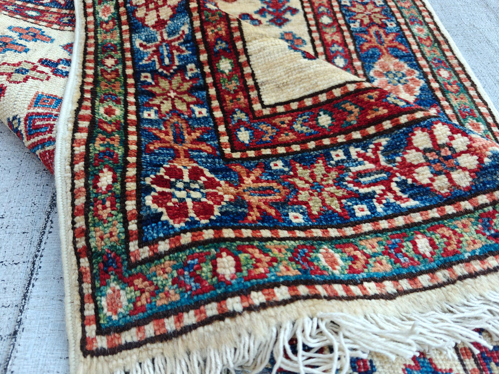 8x2 Hallway Runner- Handmade Chobi Wool Rug, Rustic Hallway Runner, Bohemian Home Decor, Entryway Runner, Narrow Rug, Stair Rug