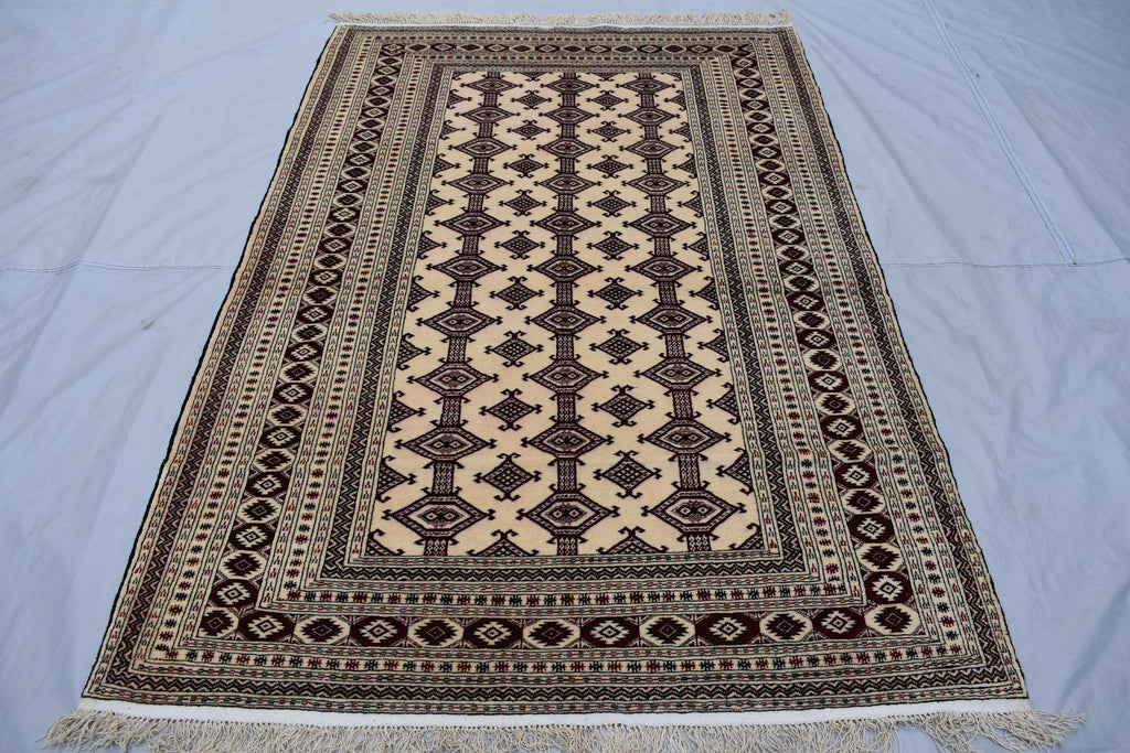 4x6 Antique Zahir Shahi Rug – Authentic Afghan Handmade Carpet | Unique Etsy Find, Rug for Living Room, Hallway Rug, Kitchen Rug 3.9x5.7