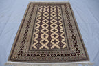 4x6 Antique Zahir Shahi Rug – Authentic Afghan Handmade Carpet | Unique Etsy Find, Rug for Living Room, Hallway Rug, Kitchen Rug 3.9x5.7
