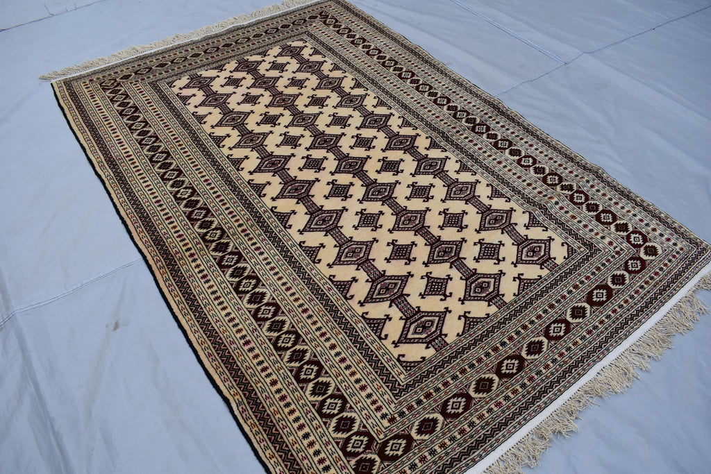 4x6 Antique Zahir Shahi Rug – Authentic Afghan Handmade Carpet | Unique Etsy Find, Rug for Living Room, Hallway Rug, Kitchen Rug 3.9x5.7