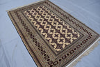 4x6 Antique Zahir Shahi Rug – Authentic Afghan Handmade Carpet | Unique Etsy Find, Rug for Living Room, Hallway Rug, Kitchen Rug 3.9x5.7