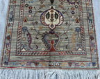 Handmade 9.8x2.7 ft Chobi Runner - Afghan Wool Rug, Tribal Hallway Carpet, Elegant Vintage Decor, Entryway Rug, Long Narrow Rug