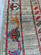 Handmade 9.8x2.7 ft Chobi Runner - Afghan Wool Rug, Tribal Hallway Carpet, Elegant Vintage Decor, Entryway Rug, Long Narrow Rug