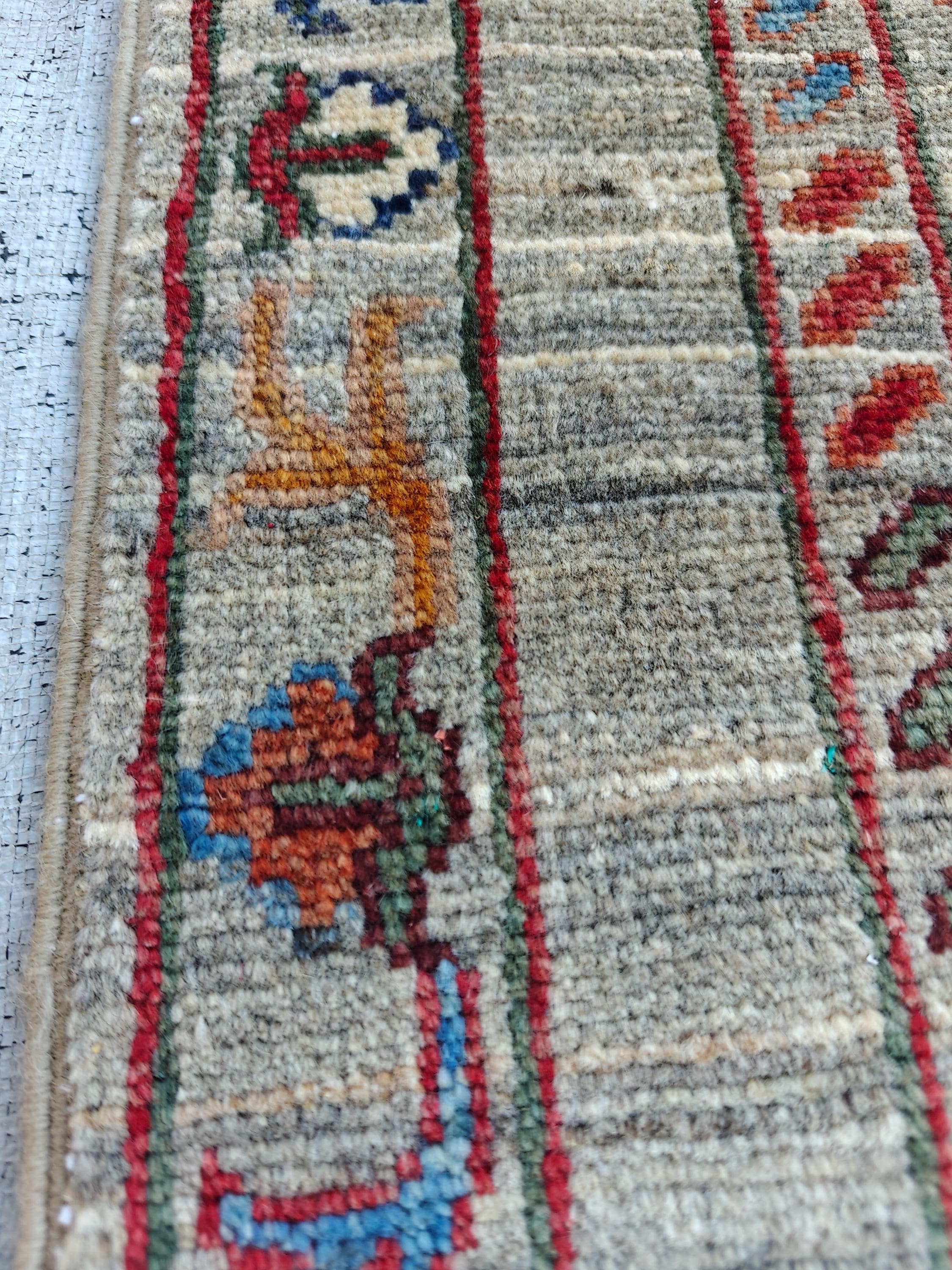 Handmade 9.8x2.7 ft Chobi Runner - Afghan Wool Rug, Tribal Hallway Carpet, Elegant Vintage Decor, Entryway Rug, Long Narrow Rug
