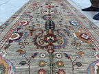 Handmade 9.8x2.7 ft Chobi Runner - Afghan Wool Rug, Tribal Hallway Carpet, Elegant Vintage Decor, Entryway Rug, Long Narrow Rug