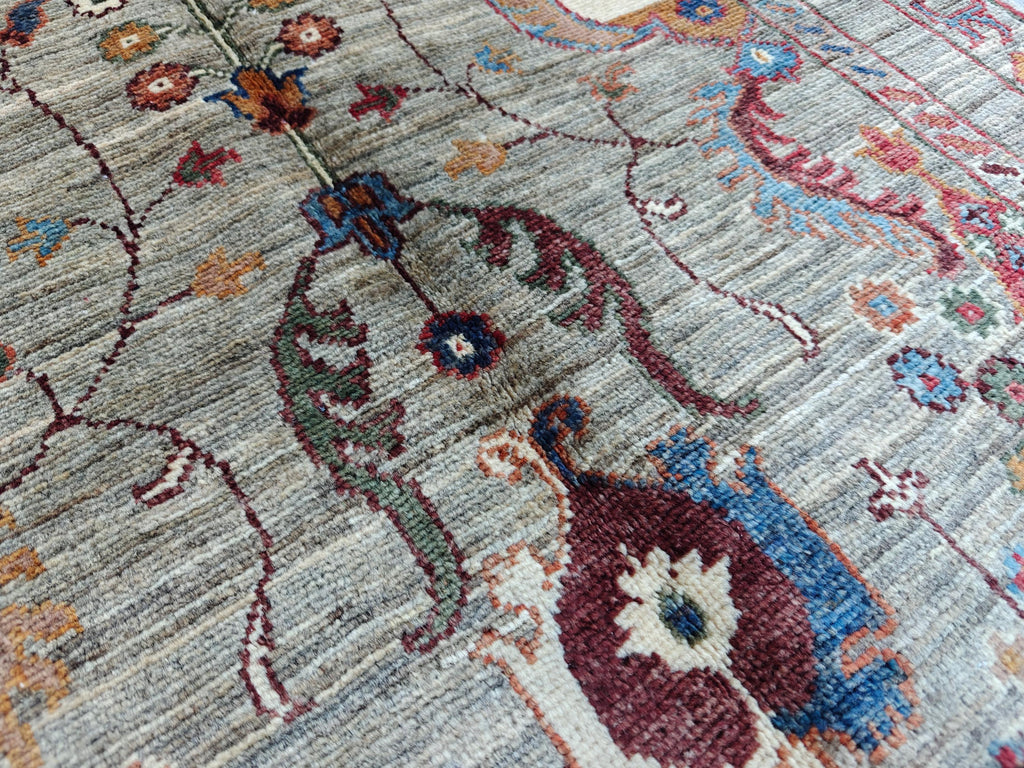 Handmade 9.8x2.7 ft Chobi Runner - Afghan Wool Rug, Tribal Hallway Carpet, Elegant Vintage Decor, Entryway Rug, Long Narrow Rug