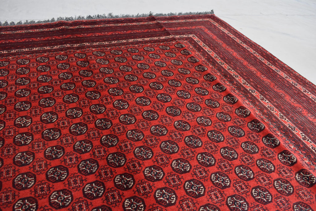6x9 Vintage Mawri Gul Rug-Handwoven Tribal Afghan Wool Carpet, Bohemian Area Rug, Oriental Rug, Rug for Living Room, Farm House Rug 9.3x6.3