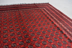 6x9 Vintage Mawri Gul Rug-Handwoven Tribal Afghan Wool Carpet, Bohemian Area Rug, Oriental Rug, Rug for Living Room, Farm House Rug 9.3x6.3