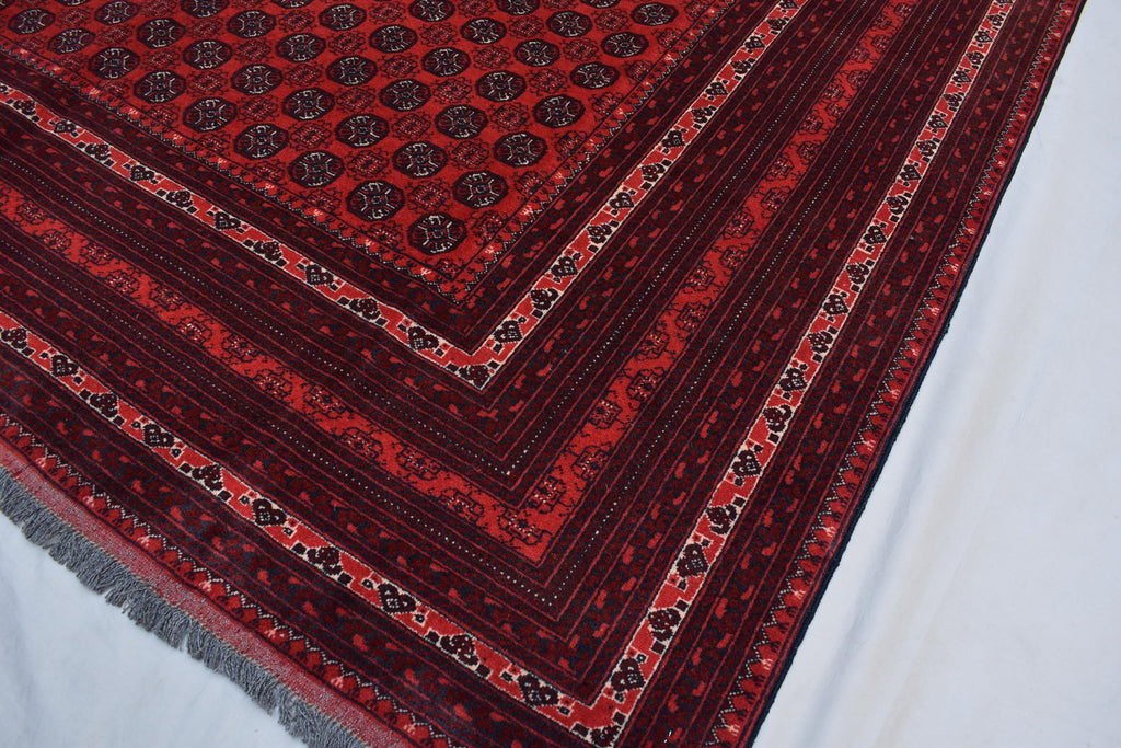 6x9 Vintage Mawri Gul Rug-Handwoven Tribal Afghan Wool Carpet, Bohemian Area Rug, Oriental Rug, Rug for Living Room, Farm House Rug 9.3x6.3