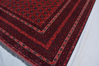 6x9 Vintage Mawri Gul Rug-Handwoven Tribal Afghan Wool Carpet, Bohemian Area Rug, Oriental Rug, Rug for Living Room, Farm House Rug 9.3x6.3