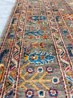 Chobi Rug 8.9x6 ft – Handwoven Persian Carpet with Natural Color Palette and Timeless Elegance, Rugs for Living Room, Bedroom Rug 9x6