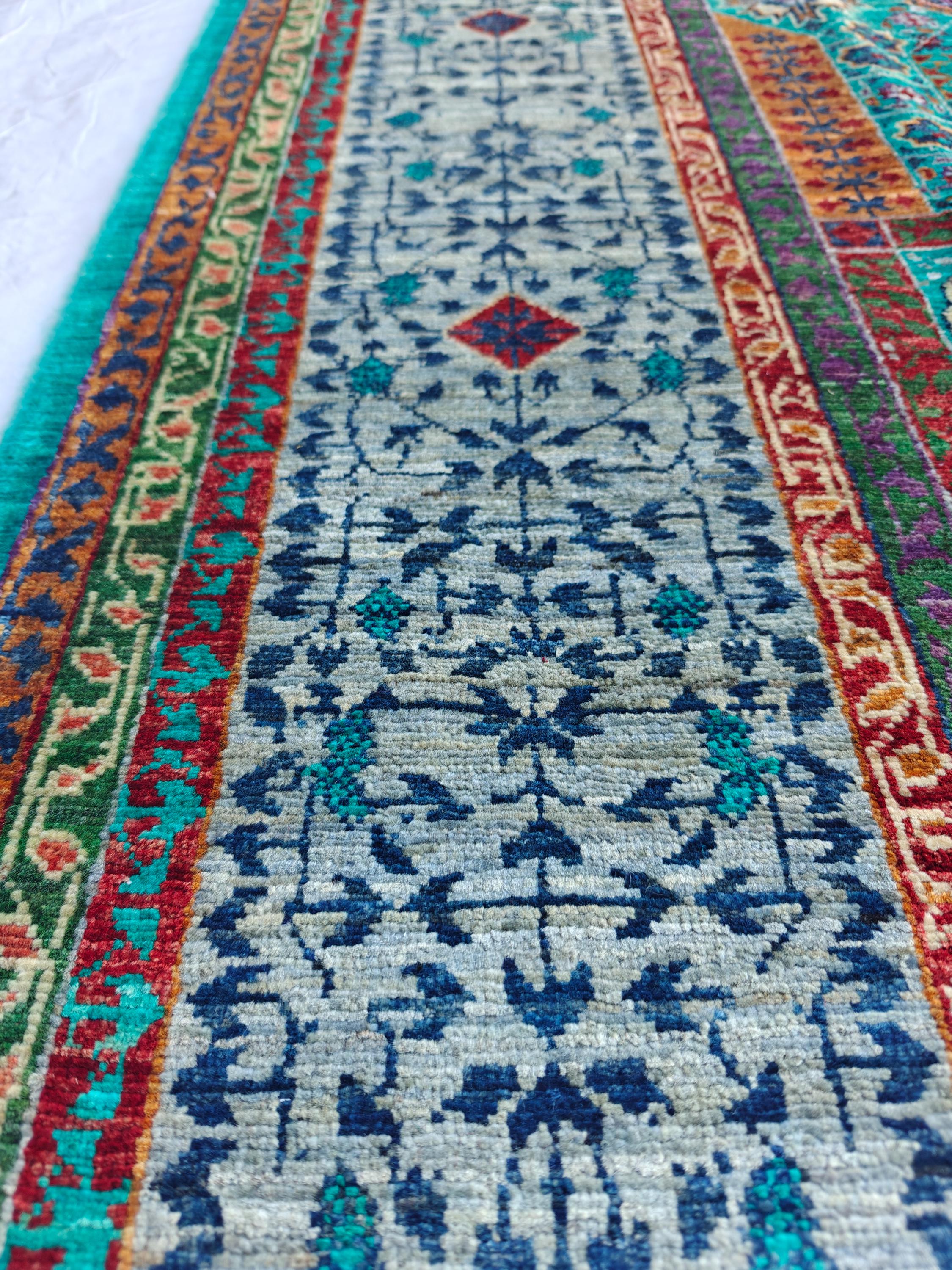 6x8 Mamluk Rug–Handwoven Persian Carpet with Intricate Design and Rich Color Palette, Rugs For Living Room, Bedroom Rug 8.2x5.9 ft