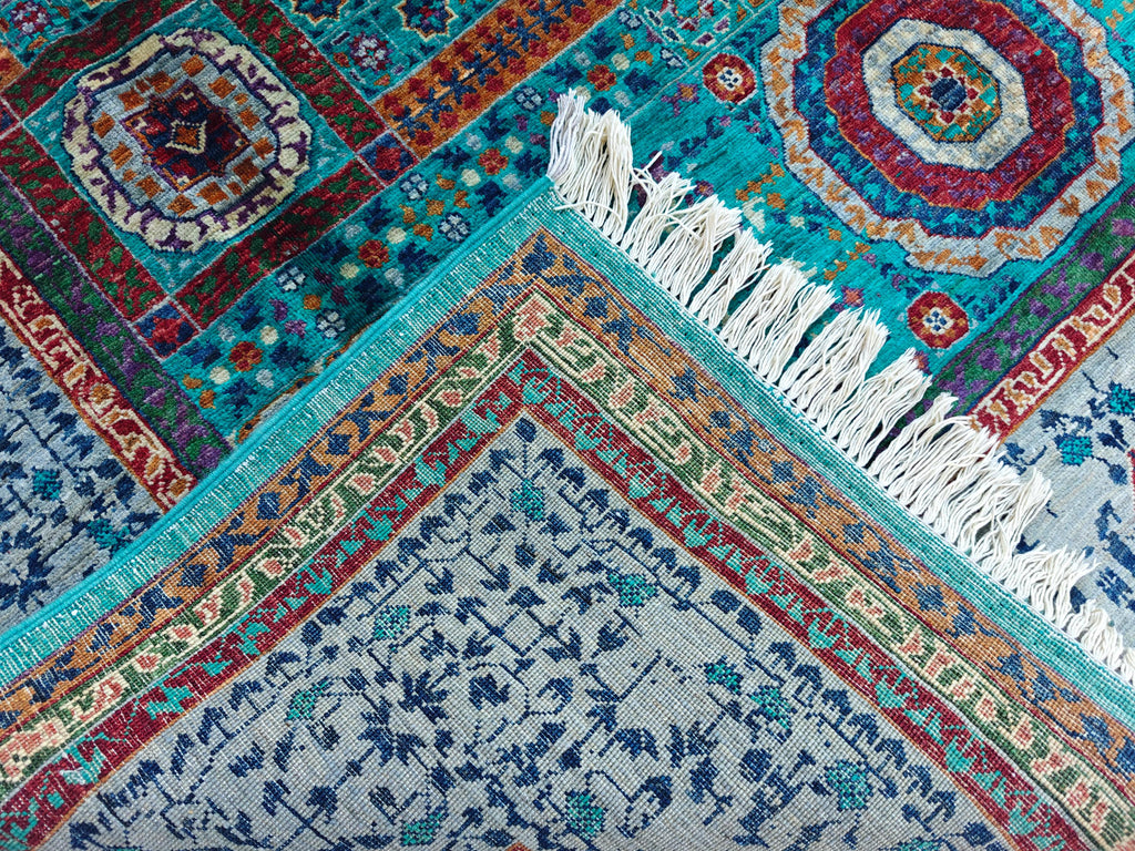6x8 Mamluk Rug–Handwoven Persian Carpet with Intricate Design and Rich Color Palette, Rugs For Living Room, Bedroom Rug 8.2x5.9 ft