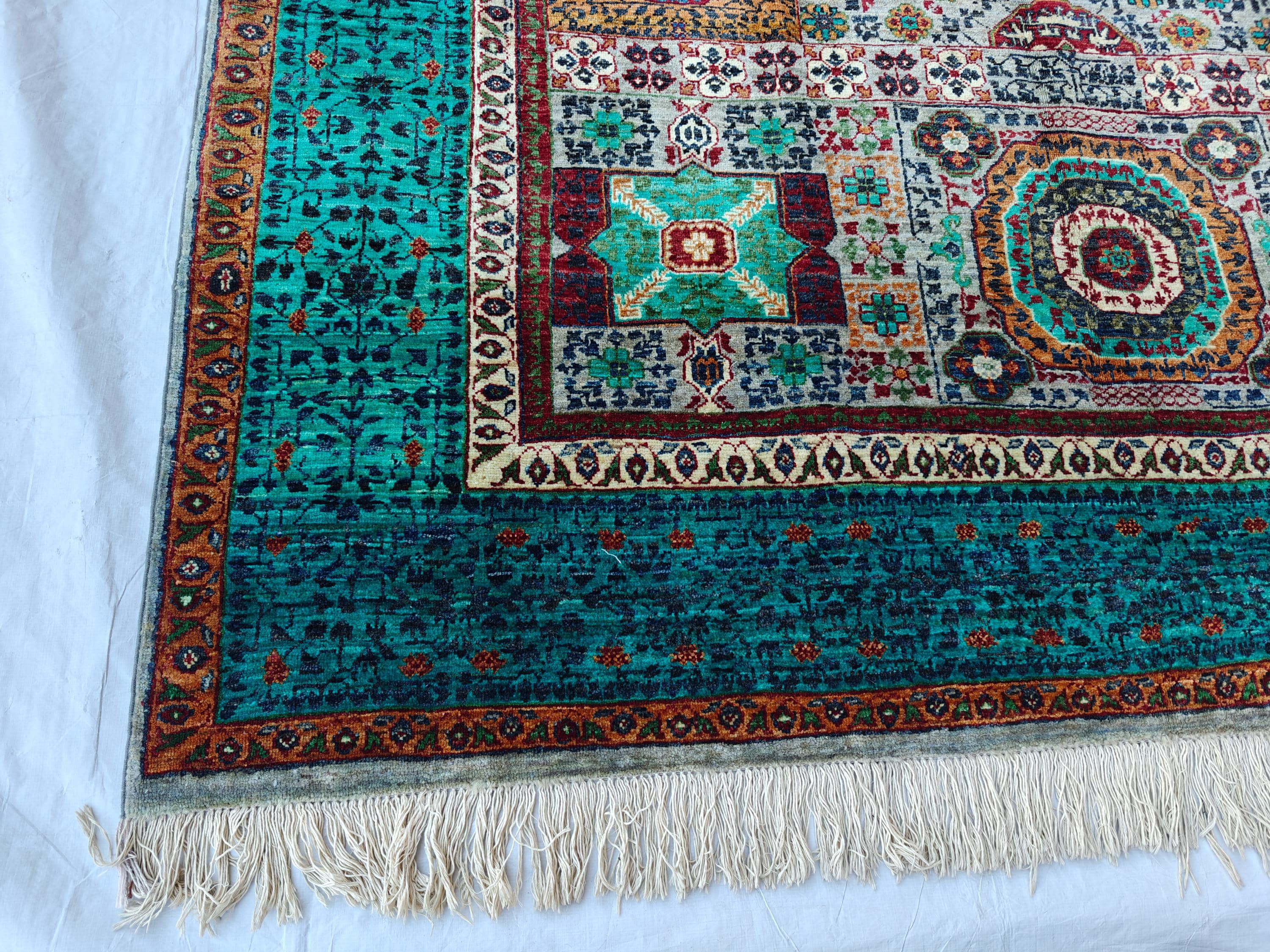 10x7 Stunning Mamluk Rug Traditional Handwoven Craftsmanship & Timeless Elegance, Rugs for Living Room, Bedroom Rug, Office Rug 9.8 x 6.8 ft