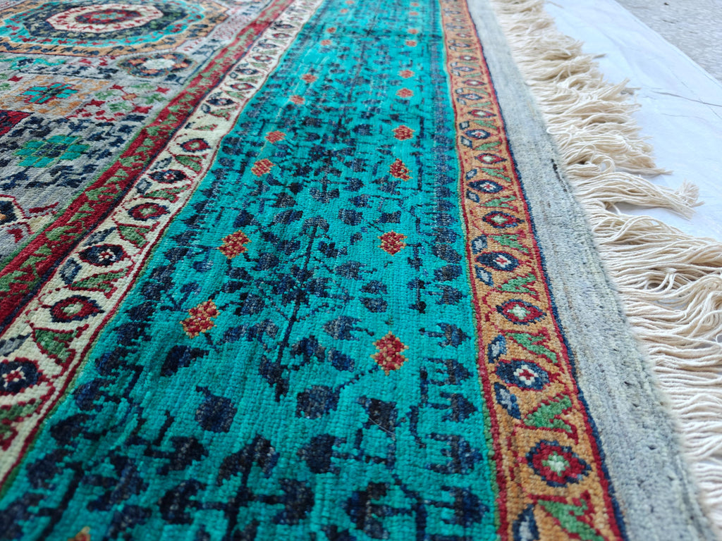 10x7 Stunning Mamluk Rug Traditional Handwoven Craftsmanship & Timeless Elegance, Rugs for Living Room, Bedroom Rug, Office Rug 9.8 x 6.8 ft