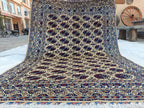 Handwoven Ahal Gul Rug 6.7x4.9 ft | Afghan Vintage Area Rug for Home Decor | Unique Tribal Carpet, Living Room Rug, Farm House, Bedroom Rug