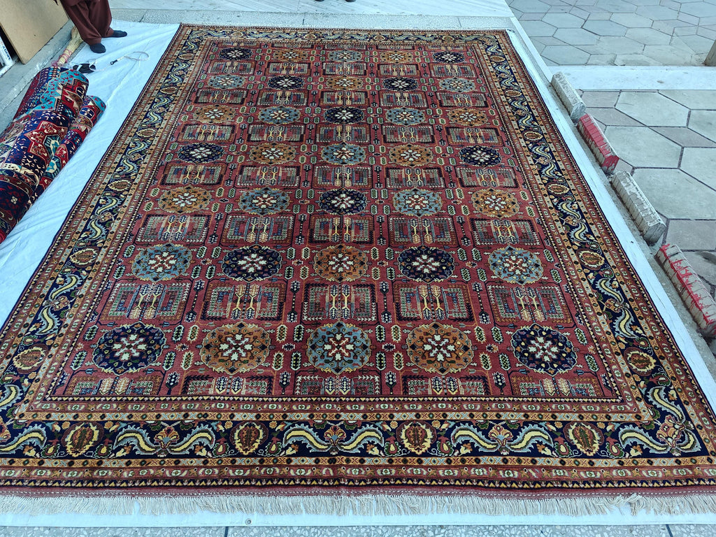 10x14 Rug Gandumi Handwoven Masterpiece with Traditional Craftsmanship Timeless Appeal, Rugs For Living Room, Dining Room Rug, 13.1x9.1 ft