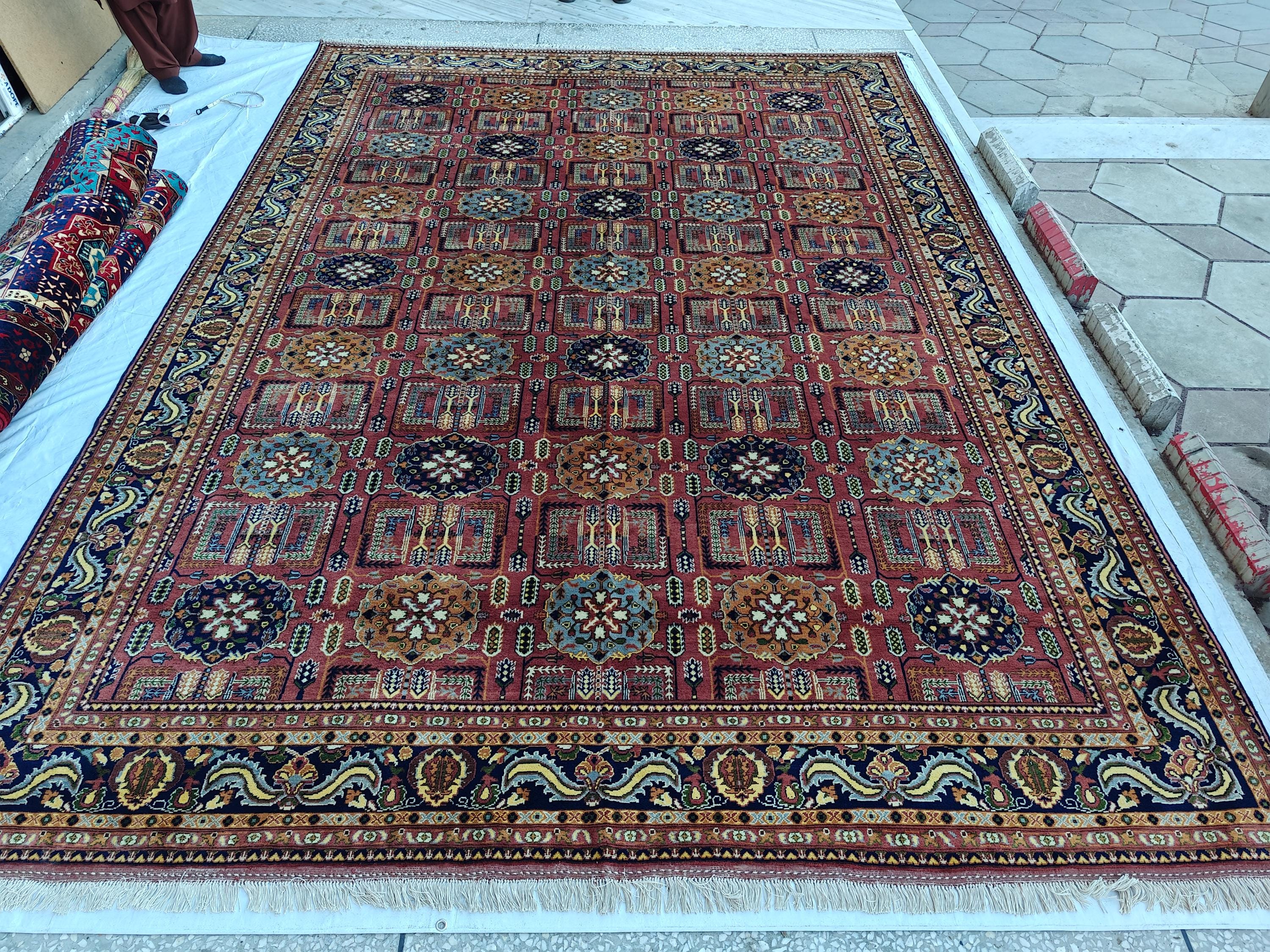 10x14 Rug Gandumi Handwoven Masterpiece with Traditional Craftsmanship Timeless Appeal, Rugs For Living Room, Dining Room Rug, 13.1x9.1 ft