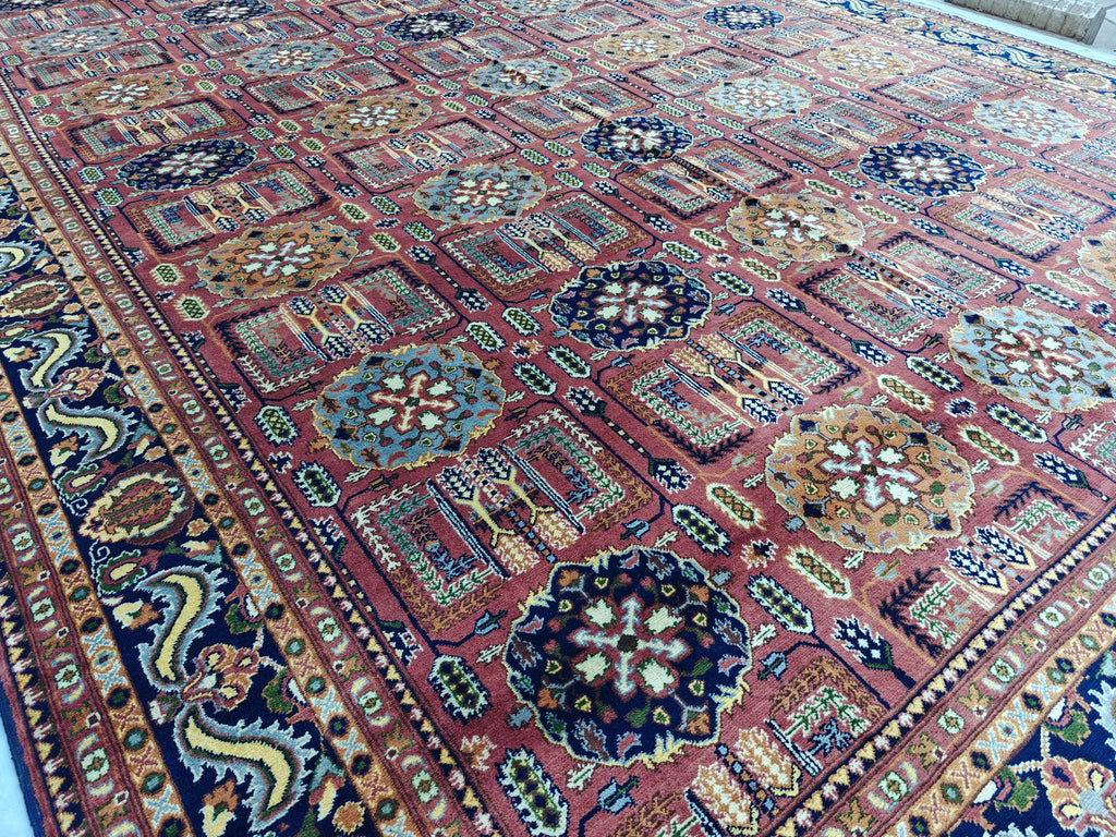 10x14 Rug Gandumi Handwoven Masterpiece with Traditional Craftsmanship Timeless Appeal, Rugs For Living Room, Dining Room Rug, 13.1x9.1 ft