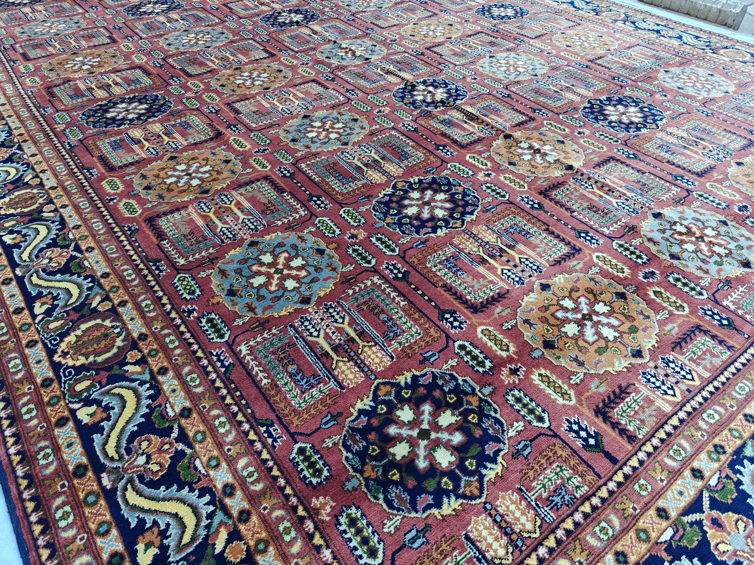10x14 Rug Gandumi Handwoven Masterpiece with Traditional Craftsmanship Timeless Appeal, Rugs For Living Room, Dining Room Rug, 13.1x9.1 ft