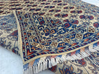 Handwoven Ahal Gul Rug 6.7x4.9 ft | Afghan Vintage Area Rug for Home Decor | Unique Tribal Carpet, Living Room Rug, Farm House, Bedroom Rug