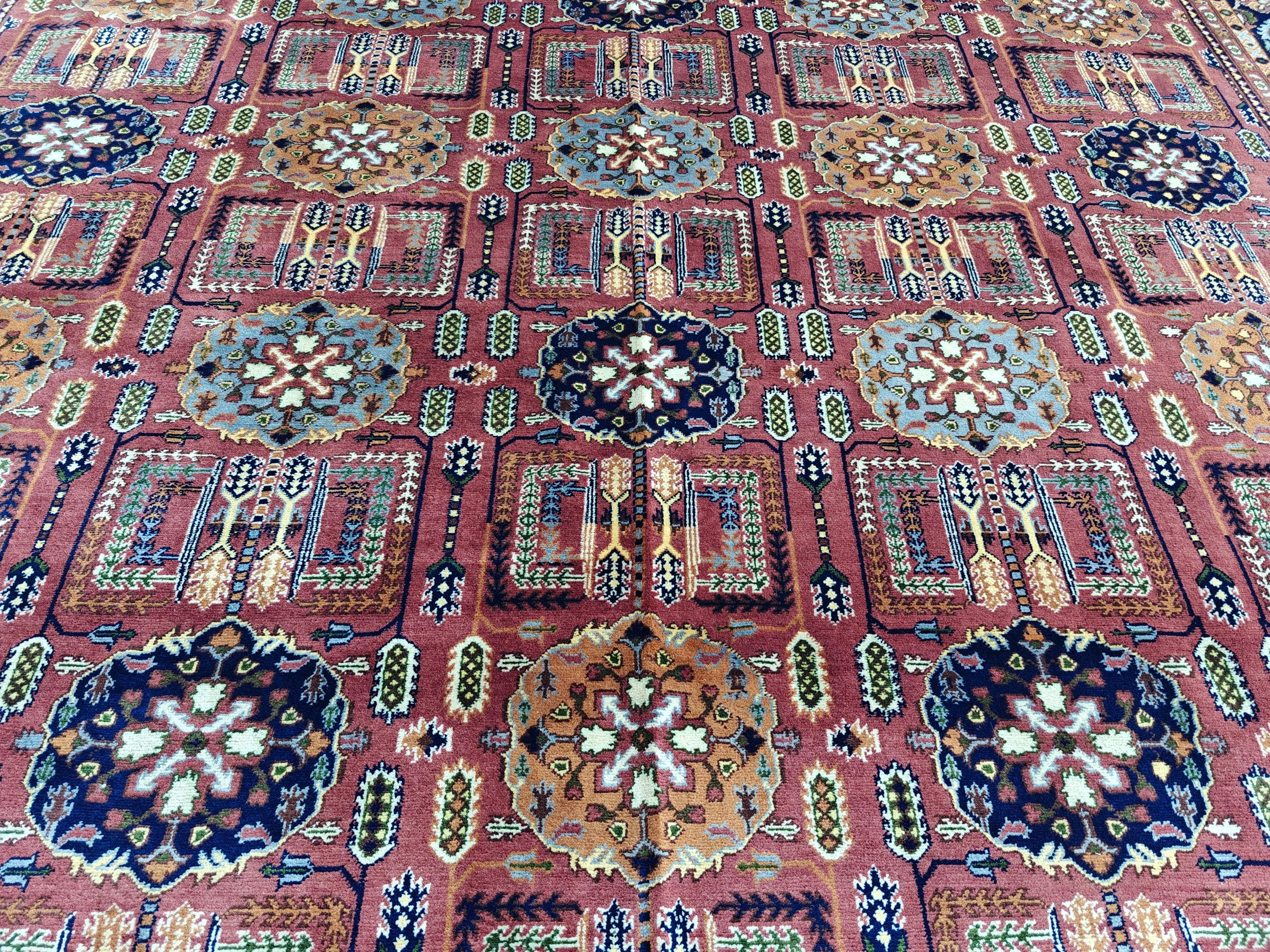10x14 Rug Gandumi Handwoven Masterpiece with Traditional Craftsmanship Timeless Appeal, Rugs For Living Room, Dining Room Rug, 13.1x9.1 ft