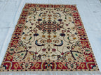6.6x5.6 ft Handwoven Chobi Rug Afghan Wool Area Rug for Living Room | Traditional Oriental Carpet on Etsy, Office Rug, Living Room Rug