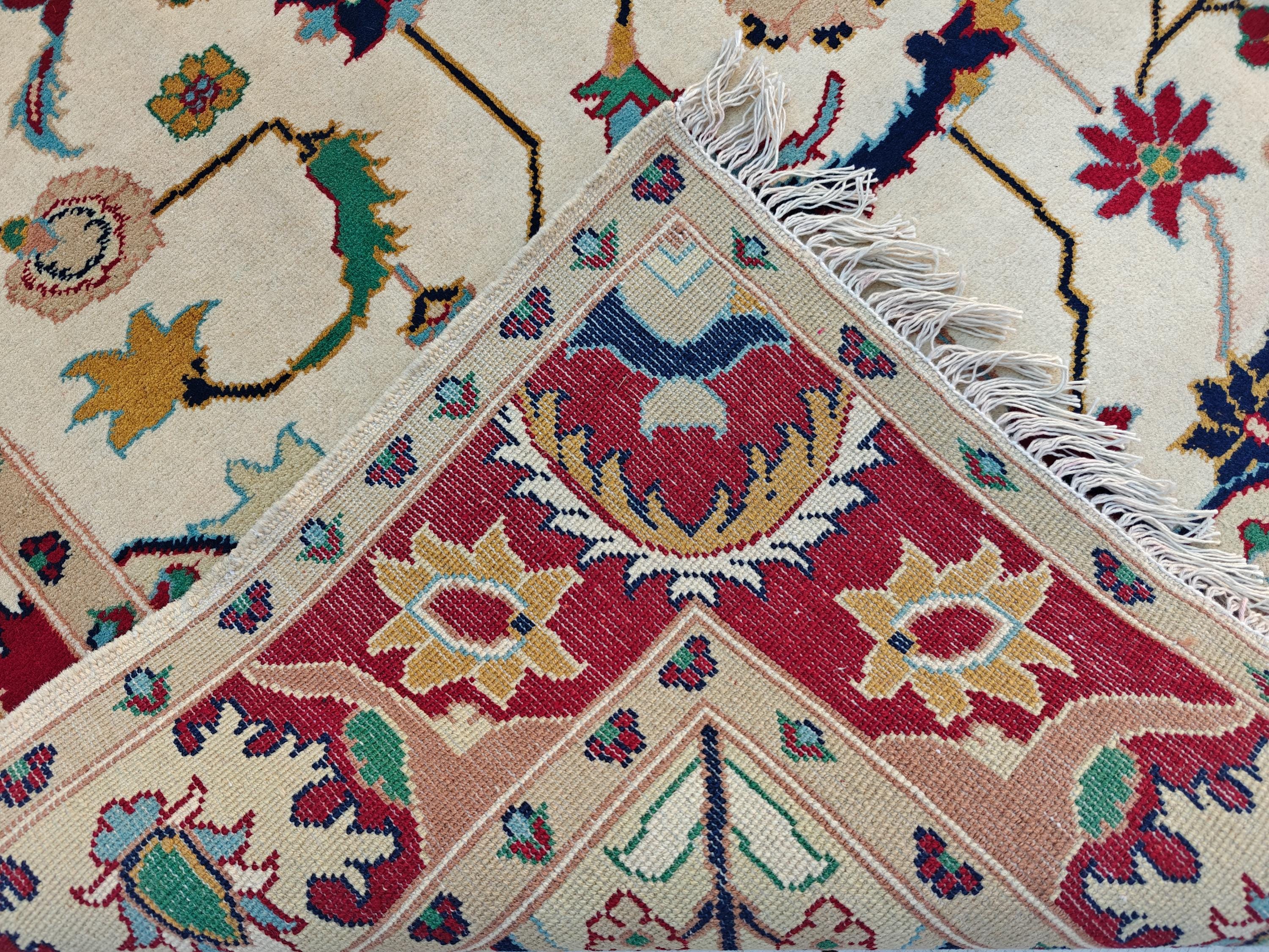 6.6x5.6 ft Handwoven Chobi Rug Afghan Wool Area Rug for Living Room | Traditional Oriental Carpet on Etsy, Office Rug, Living Room Rug