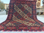 Handwoven Yousafi Rug -6.6x4.9 ft | Afghan Tribal Wool Area Rug Traditional Oriental Carpet for Living Room Unique Etsy Rug, Farm House Rug