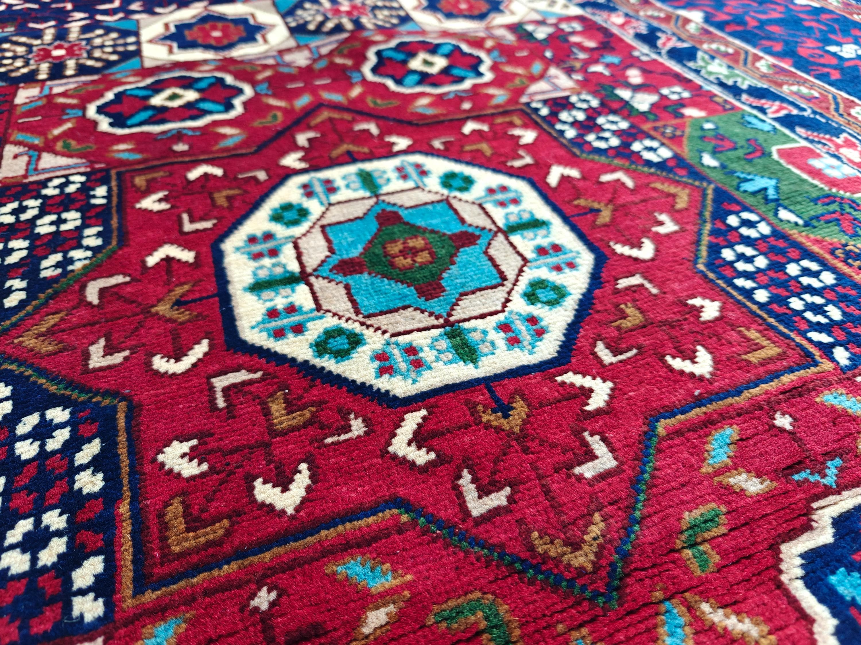 10x14 Large Colorful Mamluk Rug Handwoven Masterpiece with Vibrant Patterns & Timeless Elegance, Rugs For Living Room, Bedroom Rug 13.6x10ft