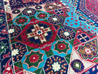 10x14 Large Colorful Mamluk Rug Handwoven Masterpiece with Vibrant Patterns & Timeless Elegance, Rugs For Living Room, Bedroom Rug 13.6x10ft