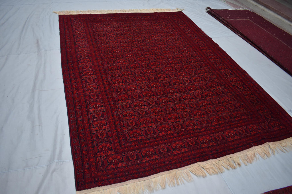 Antique Gul Dana Rug 8.7x6.4 ft Afghan Handwoven Wool Carpet Vintage Oriental Area Rug for Living Room | Unique Etsy Find, Living Room Rug