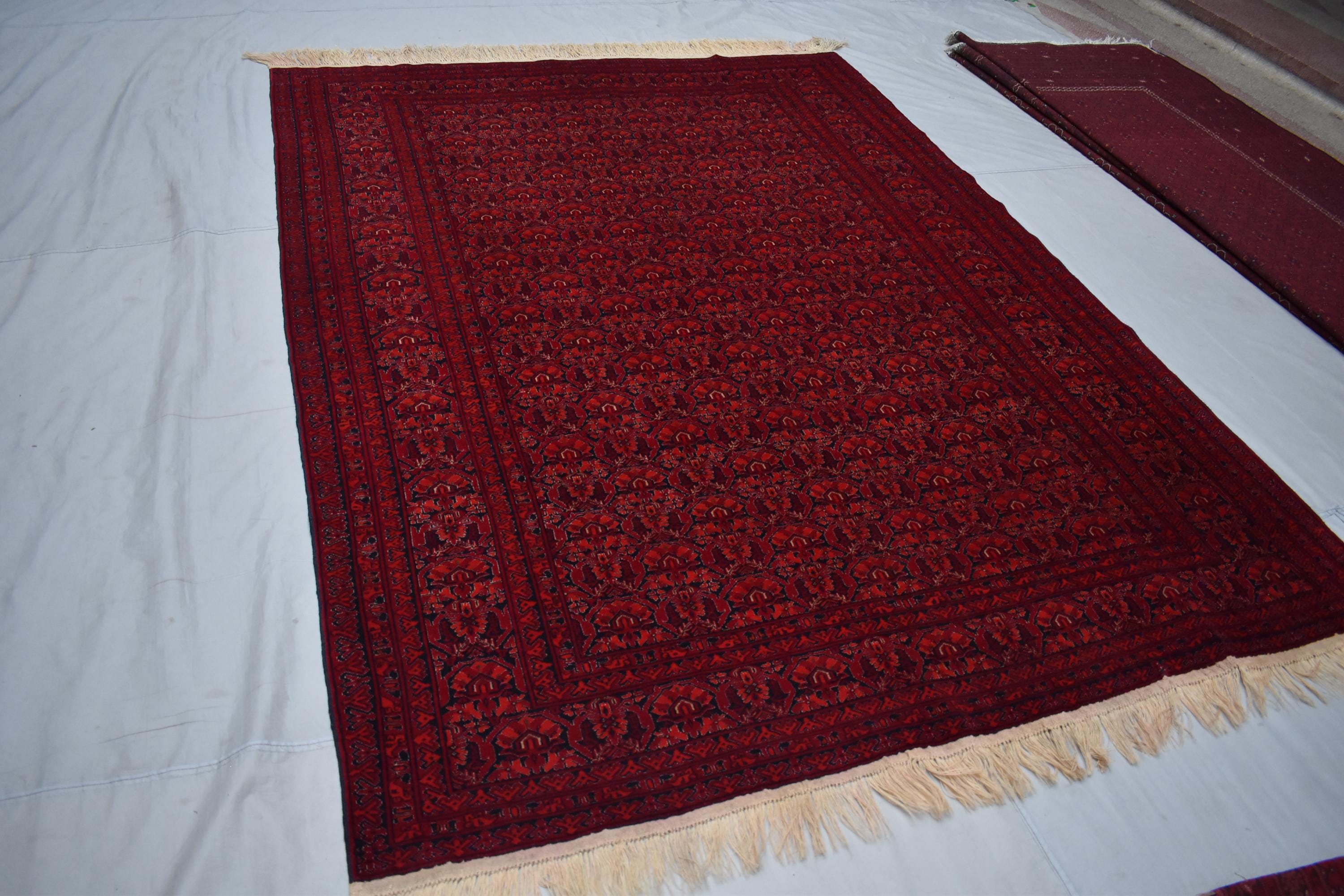 Antique Gul Dana Rug 8.7x6.4 ft Afghan Handwoven Wool Carpet Vintage Oriental Area Rug for Living Room | Unique Etsy Find, Living Room Rug
