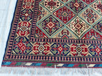 5x7 Handwoven Yousafi Rug Afghan Tribal Wool Area Rug| Traditional Oriental Carpet for Living Room, Dinning Room Rug, Bedroom Rug 7.1x5.1 ft