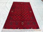 3x5 Handwoven Shiren Takab Rug | Afghan Tribal Wool Area Rug | Unique Persian Carpet on Etsy, Rug for Living Room, Bedroom Rug 5.1x3.1 ft