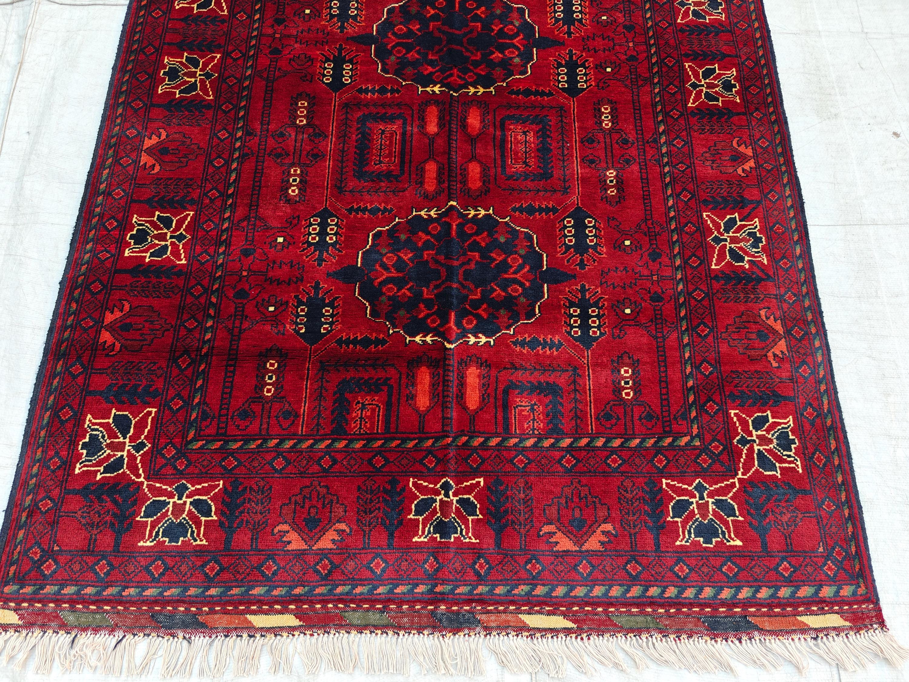4x7 Bukhara Rug|Handwoven Wool Area Rug Traditional Oriental Carpet for Living Room Unique Etsy Find, Farm House Rug, Bedroom Rug 6.8x4.2 ft