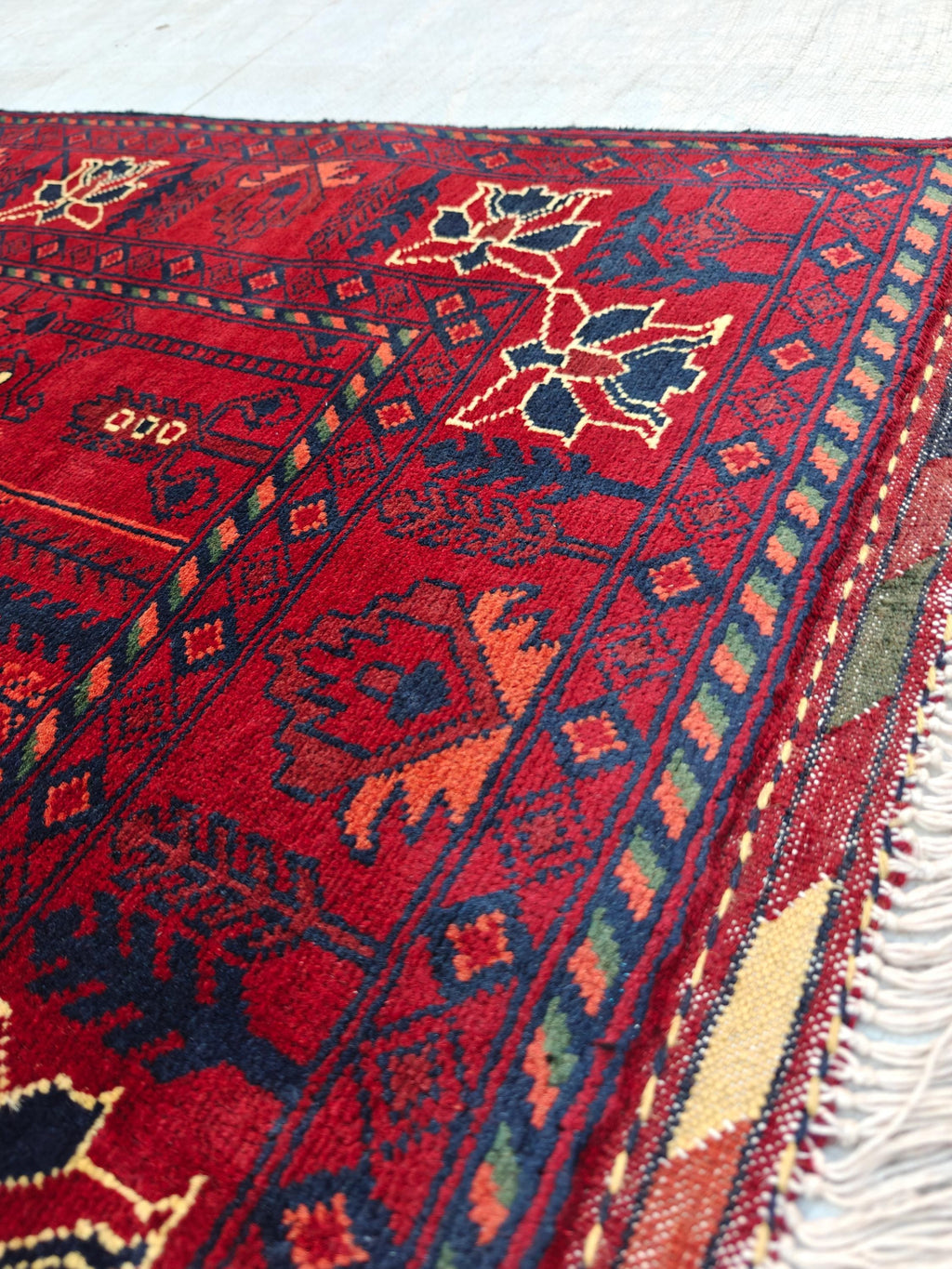 4x7 Bukhara Rug|Handwoven Wool Area Rug Traditional Oriental Carpet for Living Room Unique Etsy Find, Farm House Rug, Bedroom Rug 6.8x4.2 ft
