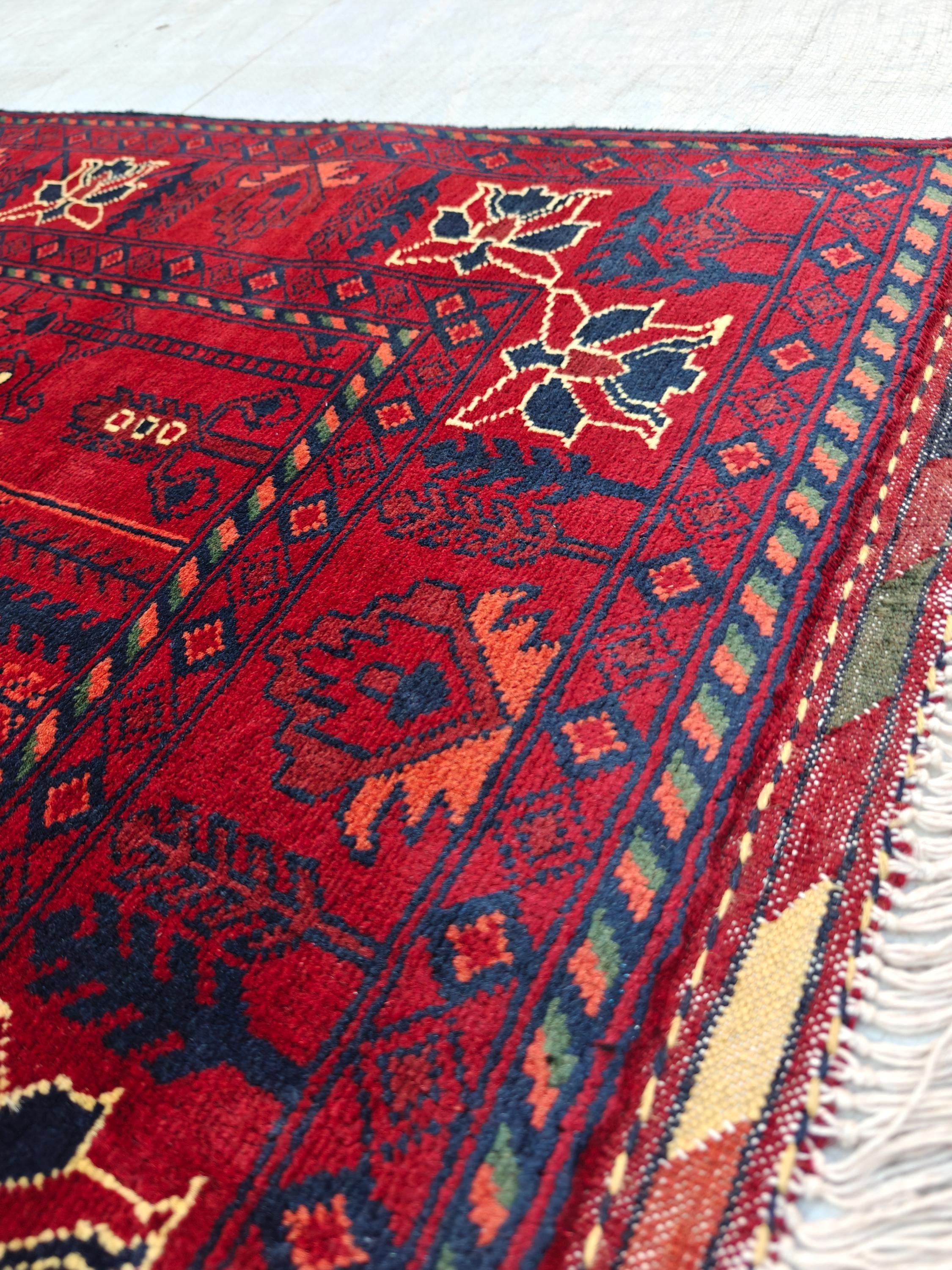 4x7 Bukhara Rug|Handwoven Wool Area Rug Traditional Oriental Carpet for Living Room Unique Etsy Find, Farm House Rug, Bedroom Rug 6.8x4.2 ft