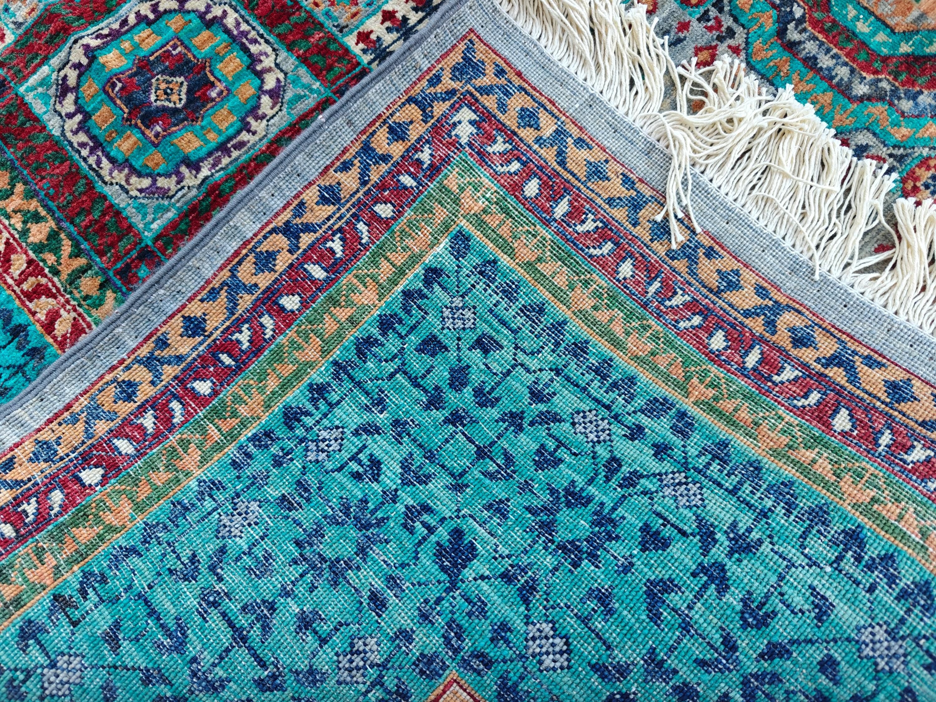 5x8 Turquoise, Grey Rug–Handwoven Antique Carpet with Intricate Patterns, Rug For Living Room, Bedroom Rug, Dining Room Rug, Medium size Rug