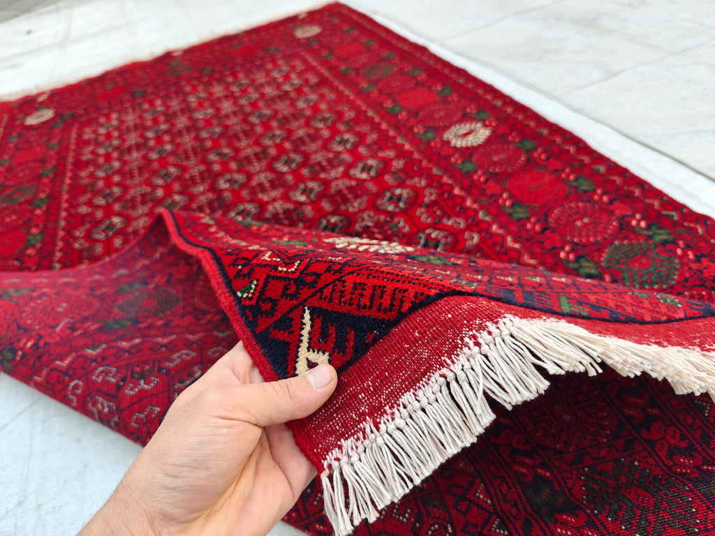 Handwoven ShirenTakab Runner Rug - 6.2x3.3 ft Vintage Persian Wool Carpet Tribal Hallway Runner, Boho Oriental Rug for Entryway, Living Room