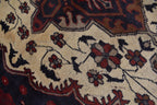 Handmade Vintage Kazak Rug - 6.2 x 4.8 ft, Afghan Wool Carpet, Traditional Tribal Area Rug, Oriental Decor, Red & Blue Pattern,