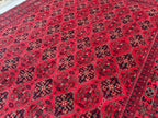 10x14 Ft Khal Mohammadi Bukhara Antique Rug Handwoven Traditional Persian Design, Rug For Living Room, Bedroom Rug 13.9x9.10, Large Rug