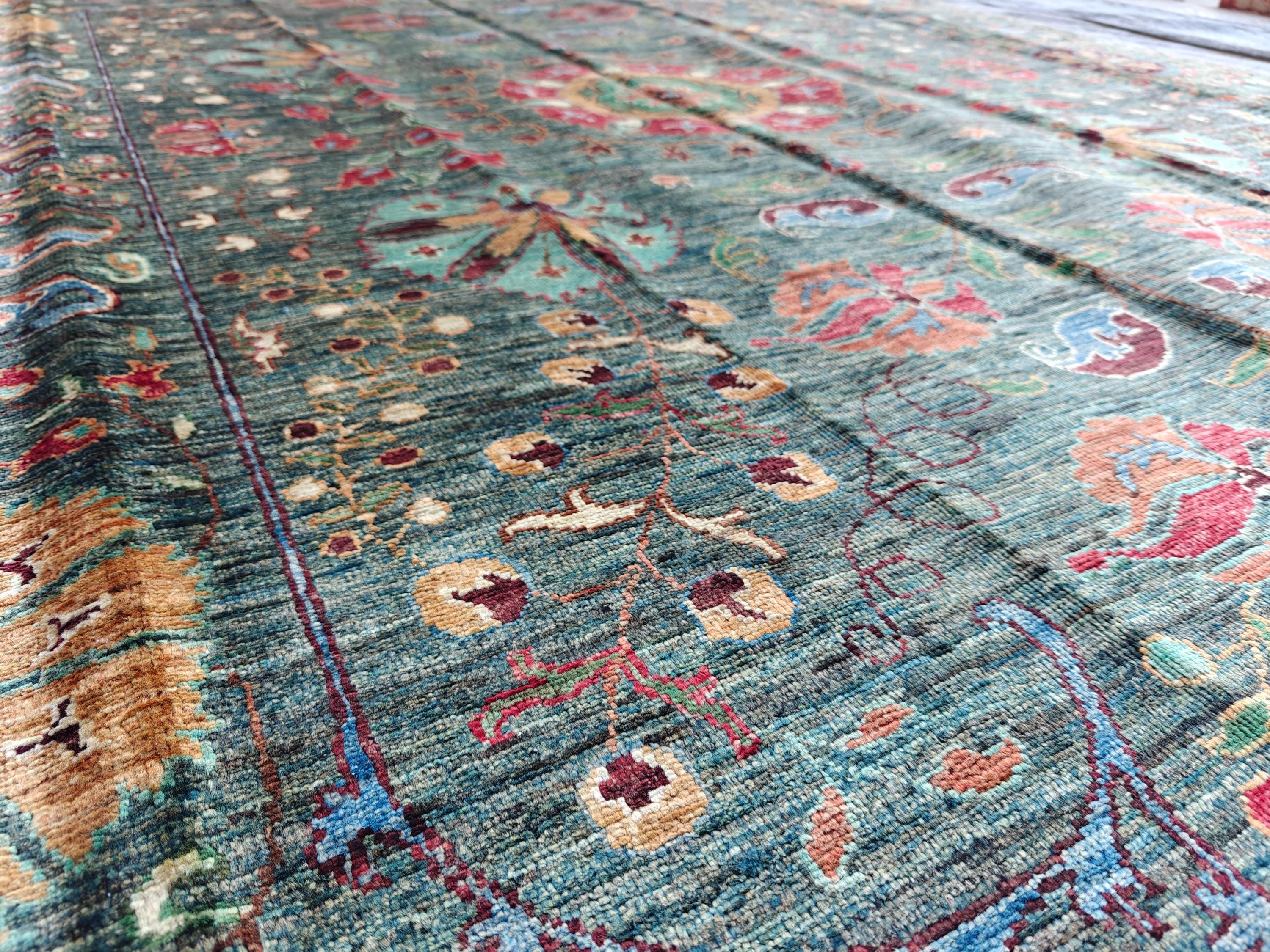 7x10 Floral Chobi Rug, Boho Home Decor, Rug For Living Room, Bedroom Rug, Kitchen Rug, Dining room Rug, Decorative Rug 10.2x6.7, Medium Rug