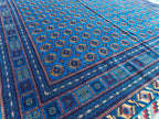 10x13 Navy Blue Large Mawrai Gul Tribal Afghan Handmade Antique Rug, Rug For Livingroom, Bedroom Rug, Dining Room Rug, Office Rug 13.4x9.8,