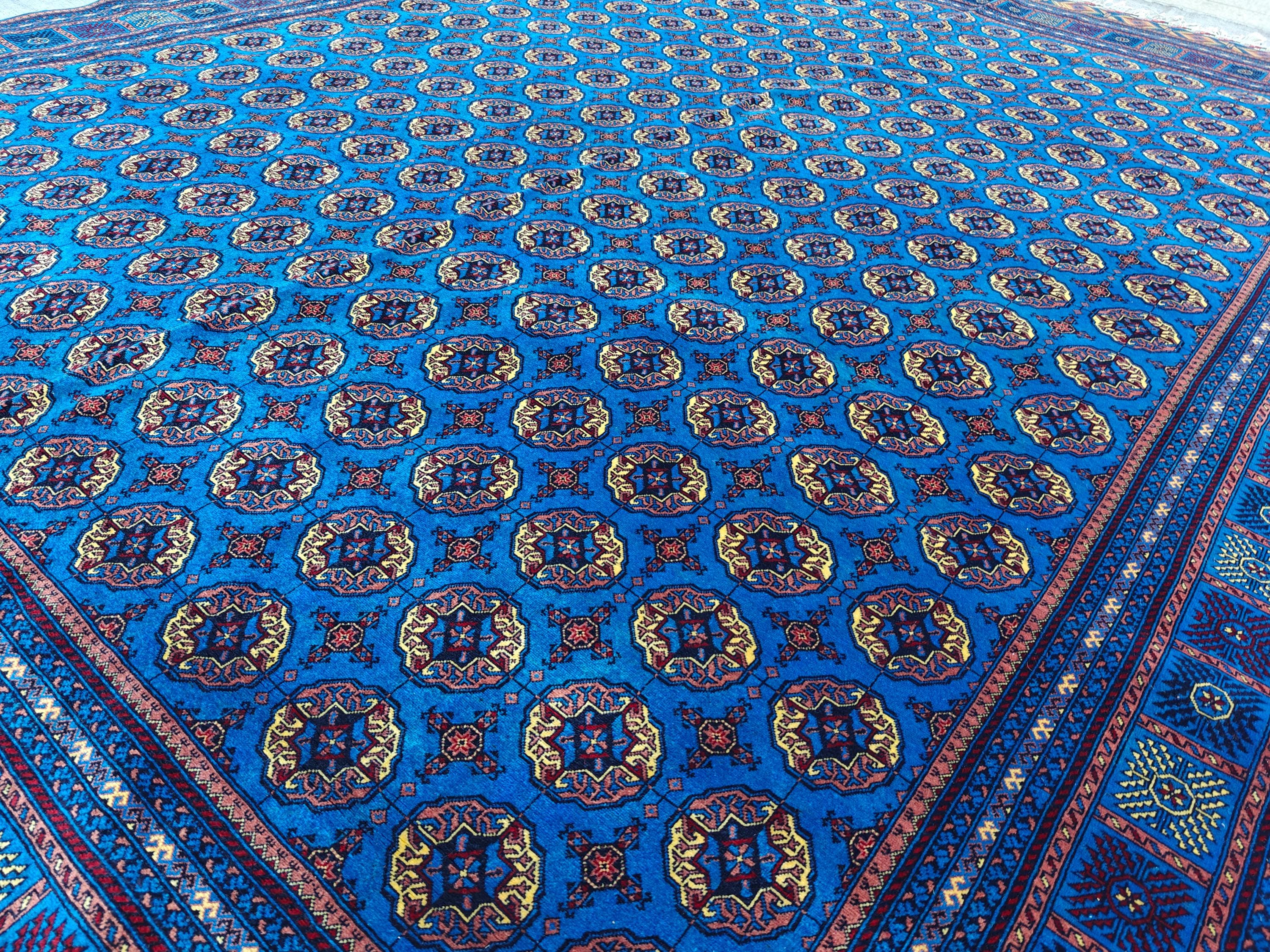 10x13 Navy Blue Large Mawrai Gul Tribal Afghan Handmade Antique Rug, Rug For Livingroom, Bedroom Rug, Dining Room Rug, Office Rug 13.4x9.8,