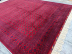 10x13 Antique Mawrai Gul Afghan Handwoven Traditional Rug, Rugs For Living Room, Bedroom Rug, Large Area Rug, Home Decor 13.4 x 9.11 Ft