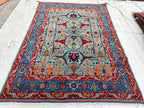 Authentic Beljik Chobi Rug 7x4.4 ft - Handwoven Afghan Wool Carpet, Traditional Oriental Area Rug, Unique Home Decor, Living Room Rug