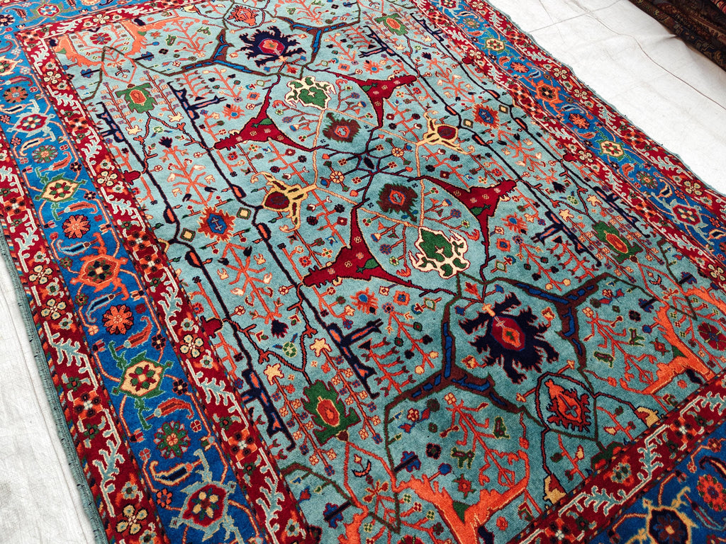 Authentic Beljik Chobi Rug 7x4.4 ft - Handwoven Afghan Wool Carpet, Traditional Oriental Area Rug, Unique Home Decor, Living Room Rug